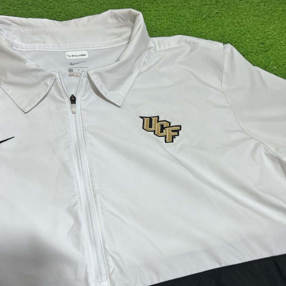 NIKE UCF Knights Football Team Issued 1/4 Zip On-Field Sweatshirt Sz Medium - Picture 2 of 7